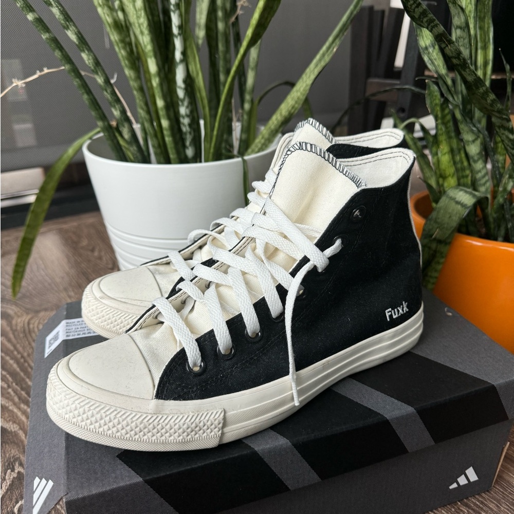 Converse Black and White High-Top Sneakers